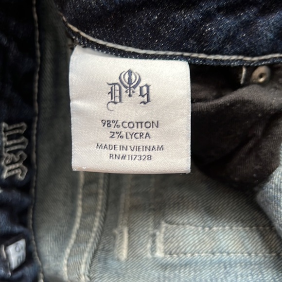 D9 Jett Y2K 90's Bling Jeans Size 29 - Picture 9 of 9